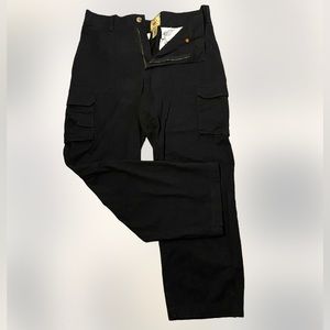 joe marlin vtg black cargo mens utility pants Xl 38